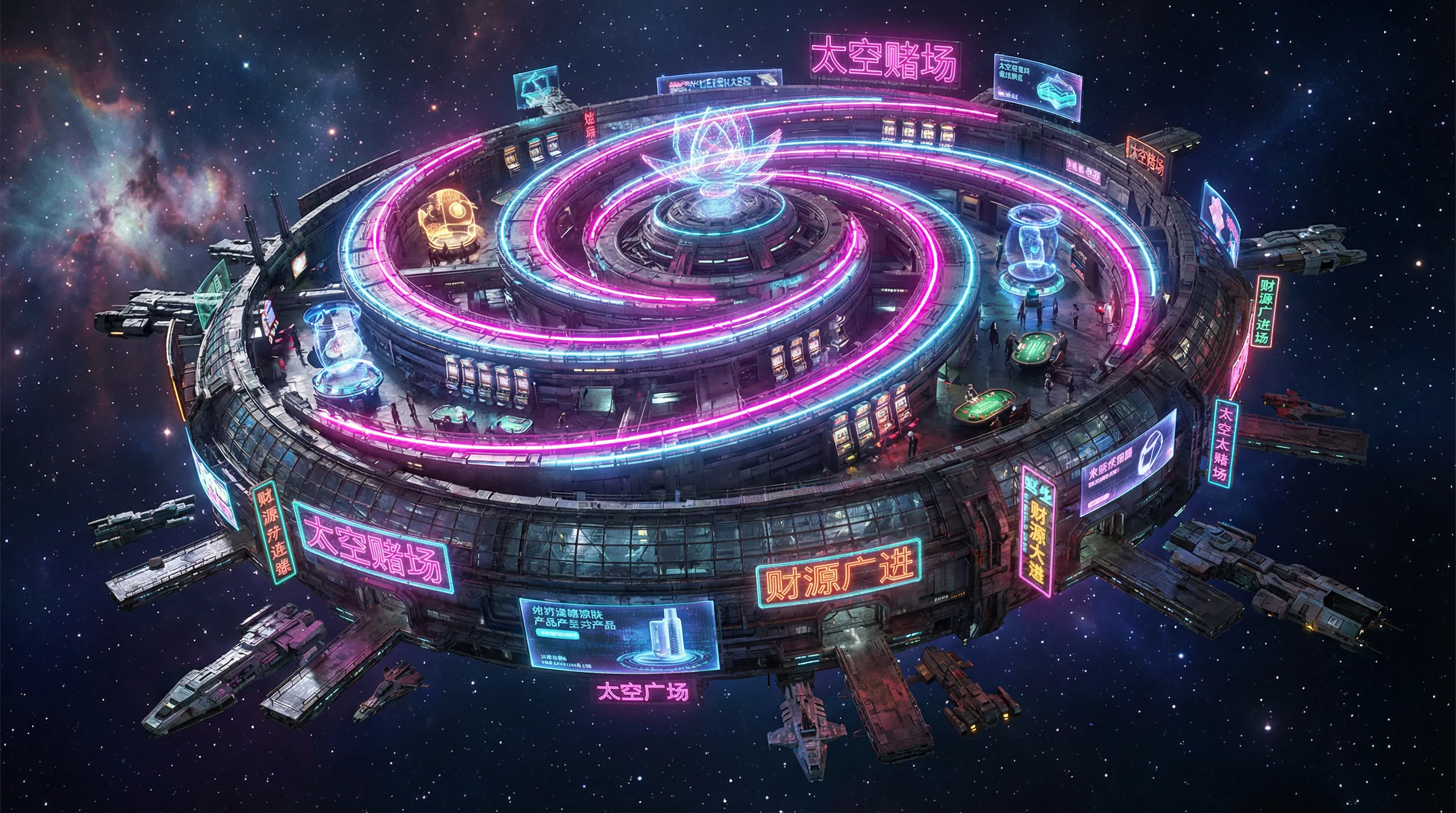 云顶娱乐银河娱乐赛博朋克星际空间站